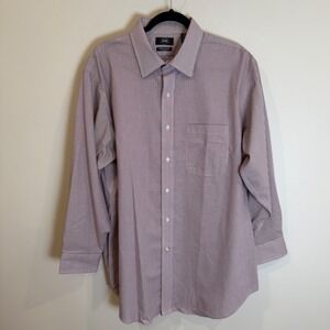 Berkley Jensen XL Wrinkle Free 100% Cotton Gingham Dress Shirt Mens